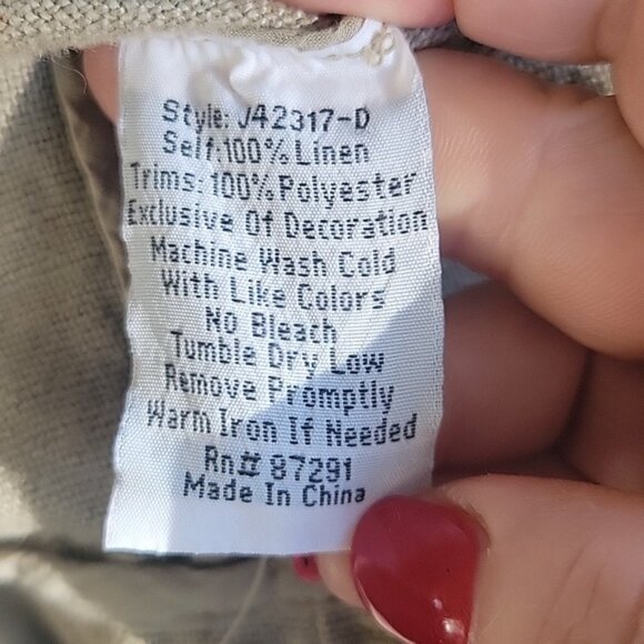 Johnny Was Tiwa  Embroidered Heavy Linen Coat - Picture 12 of 14